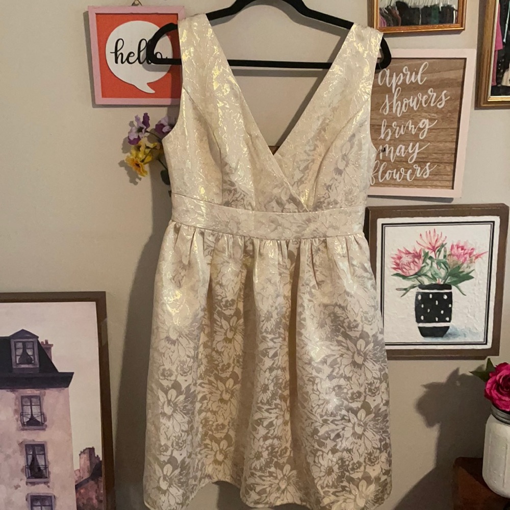 Gold dress